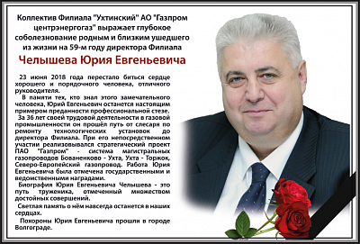 Челышева Юрия Евгеньевича